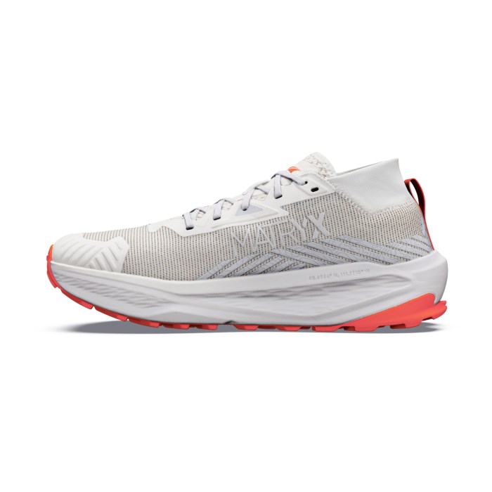 Altra Olympus 275 HiLo - Womens Trail Running Shoes - Vaporous Gray/Fiery Coral - image 3