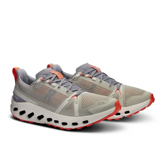 On Cloudsurfer Trail - Mens Trail Running Shoes - Fossil/Ivory