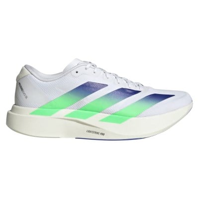 adidas Adizero Evo SL Woven - Mens Running Shoes - White/Beam Green/Chalk White