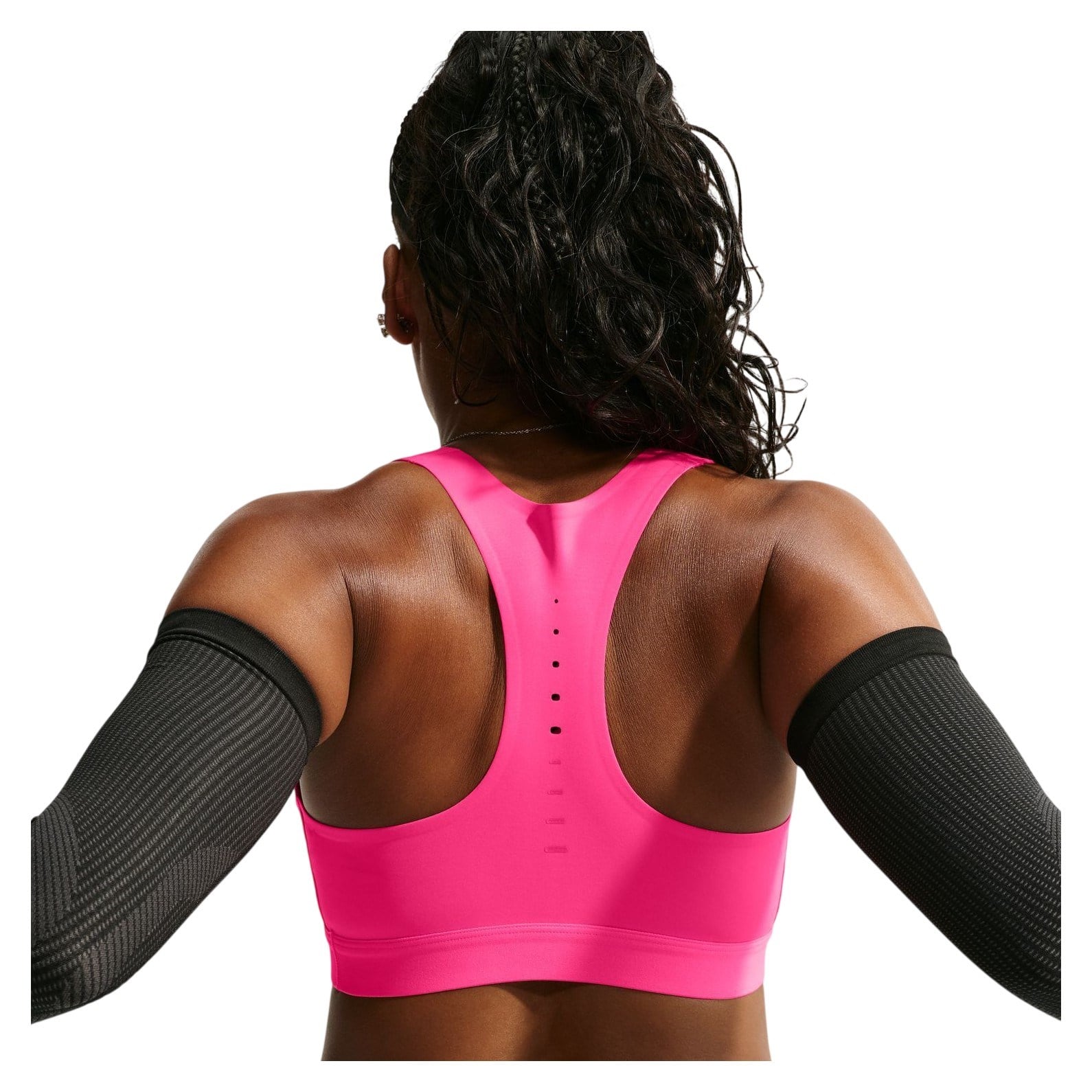 Nike Swift Womens High-Support Lightly Lined Sports Bra - Hyper Pink/Reflective Silver - image 2