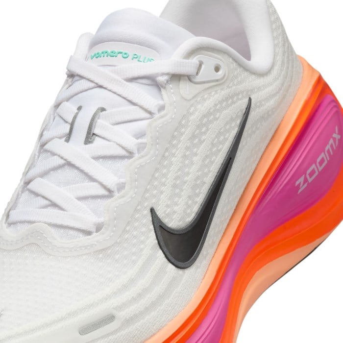 Nike Vomero Plus - Womens Running Shoes - White/Black/Fire Pink/Hyper Crimson