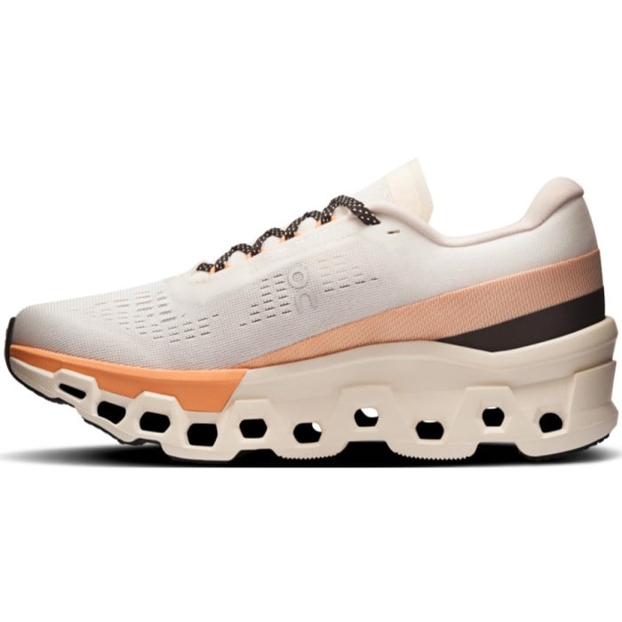 On Cloudmonster 2 - Womens Running Shoes - Ivory/Tangerine
