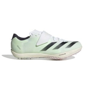 adidas Adizero HJ - Unisex High Jump Spikes - Cloud White/Core Black/Green Spark