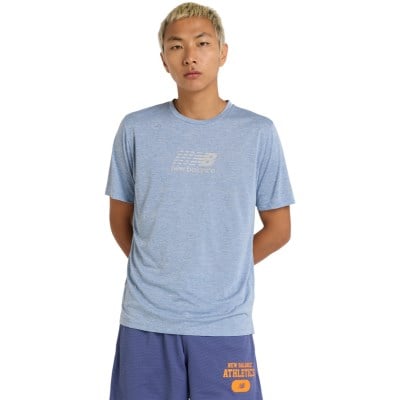 New Balance Athletics Reflective Graphic Mens Running T-Shirt