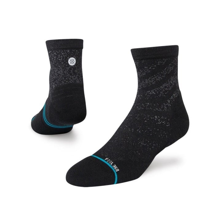 Stance Run Light Unisex Quarter Socks - Black