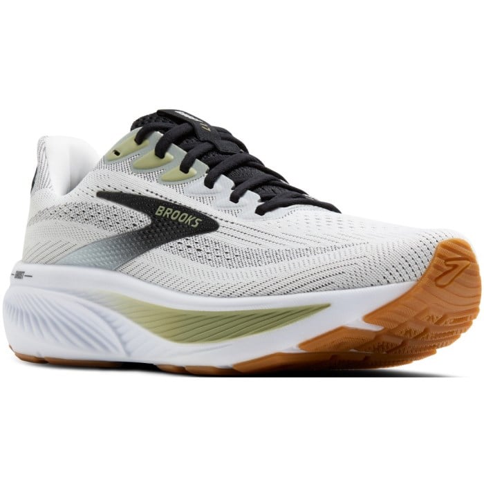Brooks Ghost 17 - Mens Running Shoes - White/Black/Tea