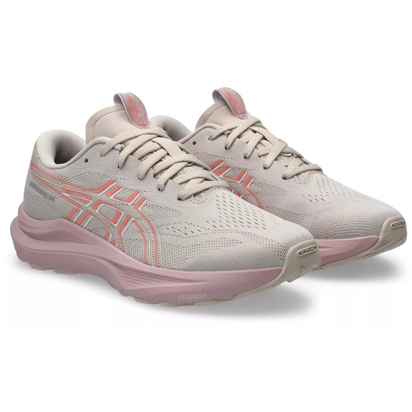 Asics GT-2000 14 GS - Kids Running Shoes - Mineral Beige/Sun Coral