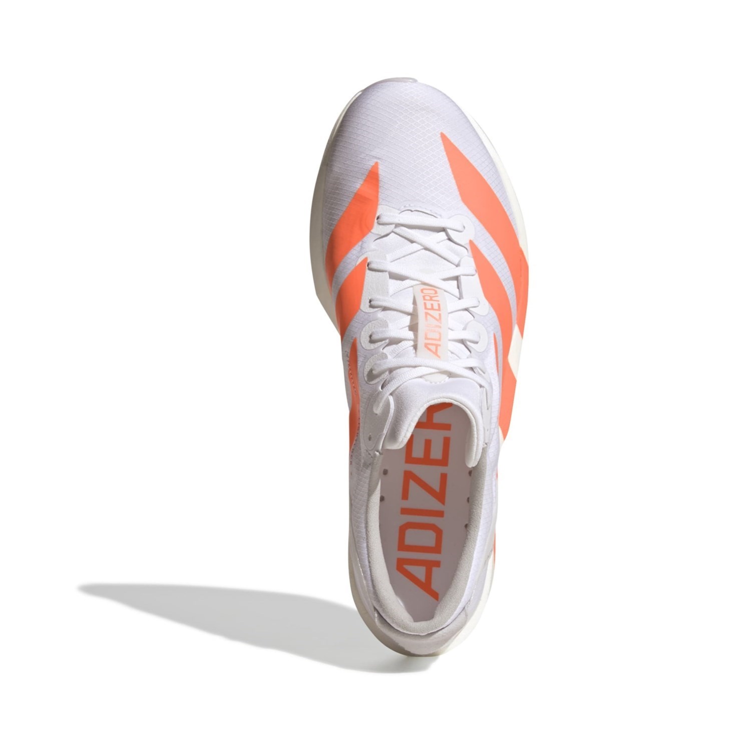 adidas Adizero Adios 9 - Mens Running Shoes - Cloud White/Lucid Orange/Lucid Red