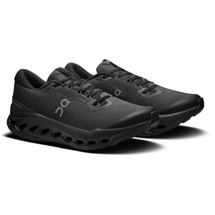 On Cloudsurfer Trail 2 WP - Womens Trail Running Shoes - Black/Black