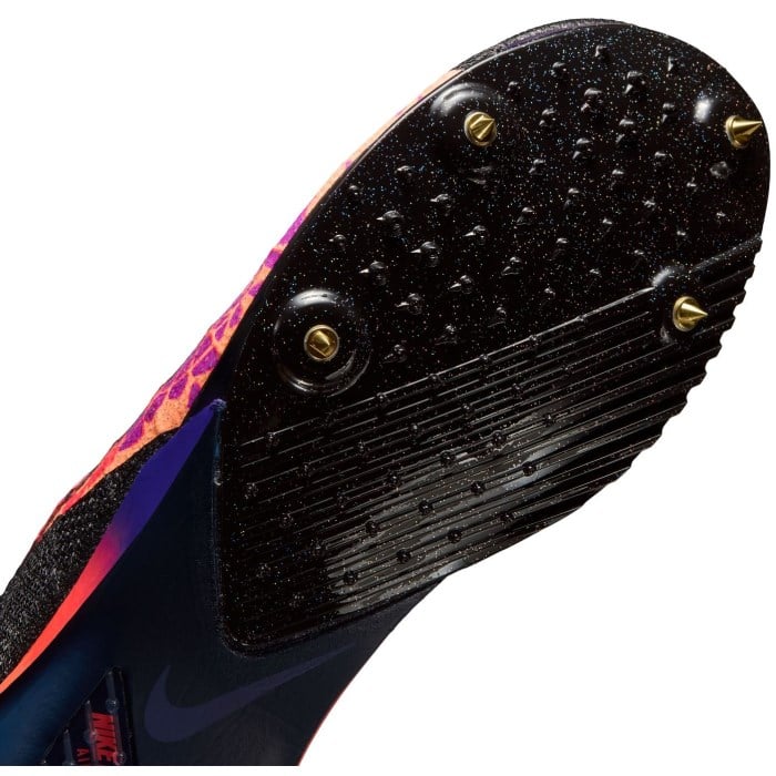 Nike Victory 2 GLAM - Unisex Mid Distance Track Spikes - Light Carbon/Black/Flash Crimson