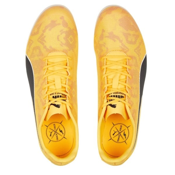 Puma evoSpeed Star 8 - Unisex Track and Field Shoes - Sun Stream/Sunset Glow/Puma Black