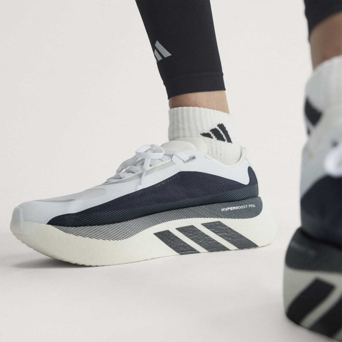 adidas Hyperboost Edge - Mens Running Shoes - Footwear White/Aurora Onix/Solar Turbo - image 8