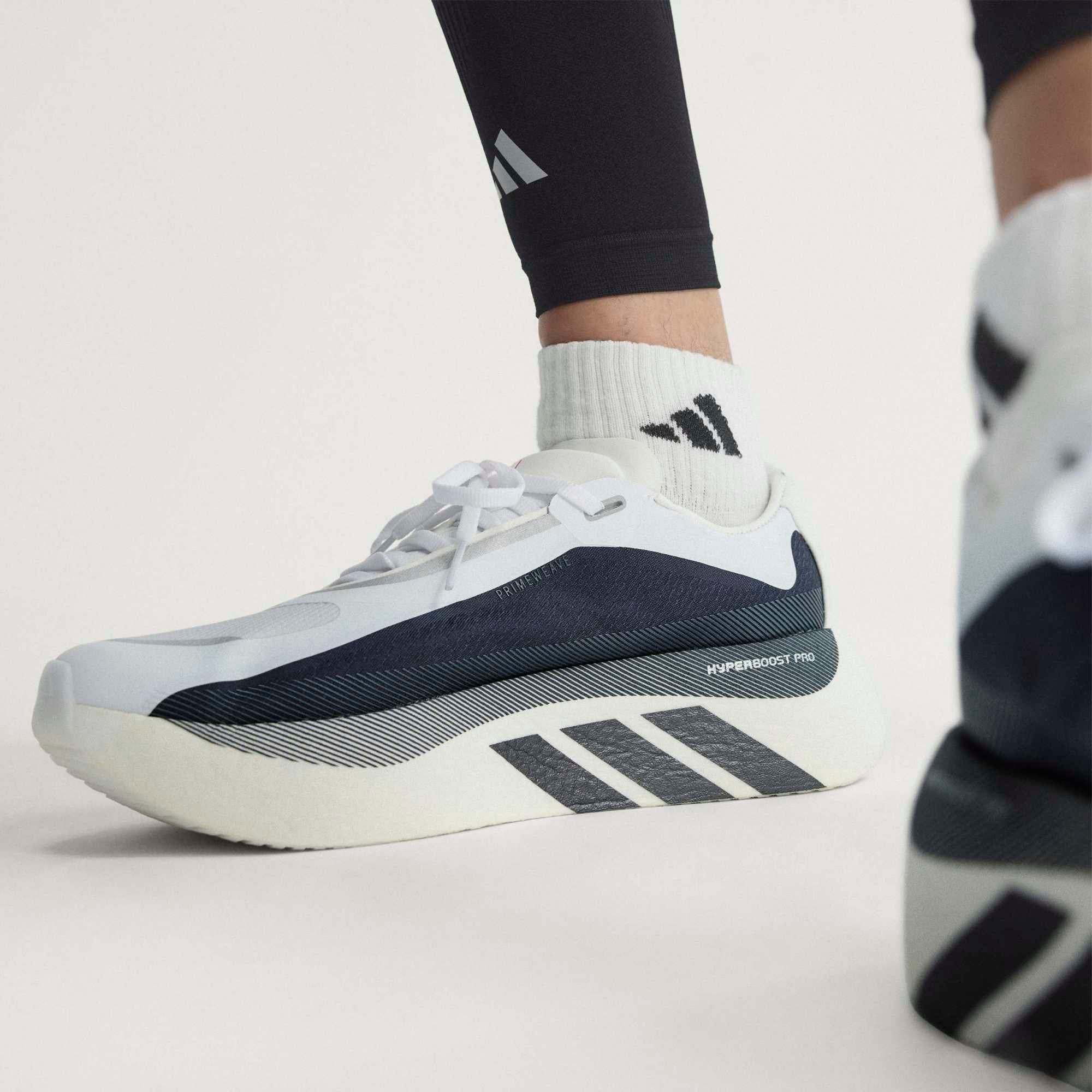 adidas Hyperboost Edge - Mens Running Shoes - Footwear White/Aurora Onix/Solar Turbo - image 8