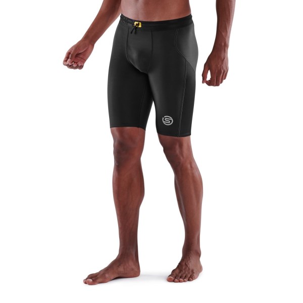 Skins Series-3 Mens Compression Half Tights - Black