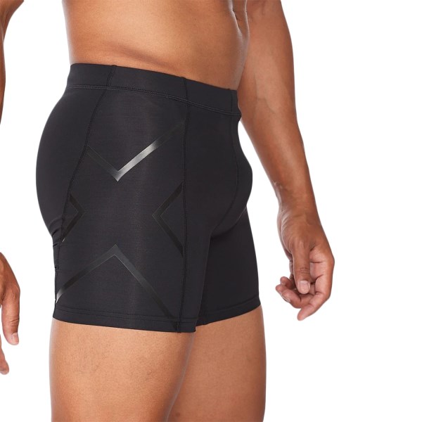 2XU Compression Mens Half Shorts - Black/Nero
