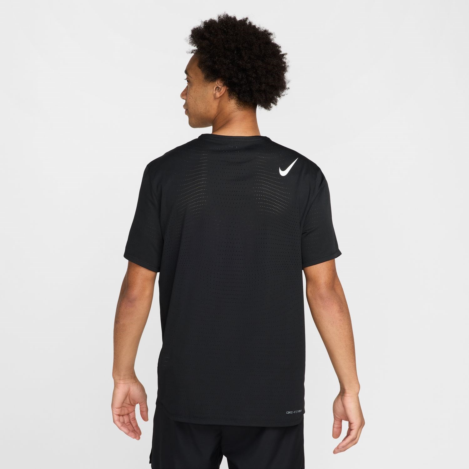 Nike Dri-Fit AeroSwift Running T-Shirt - Mens - Black/Summit White