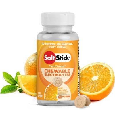 SaltStick FastChews - 60 Count Bottle - Tart Orange