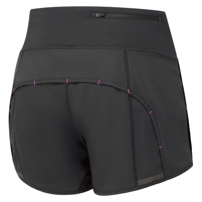 Ronhill Tech 4.5 Inch Womens Running Shorts - Black/Razzmatazz