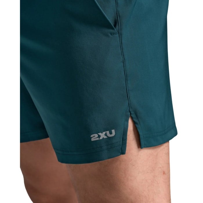 2XU Aero 5 Inch Mens Running Shorts - Dark Moss/Silver Reflective