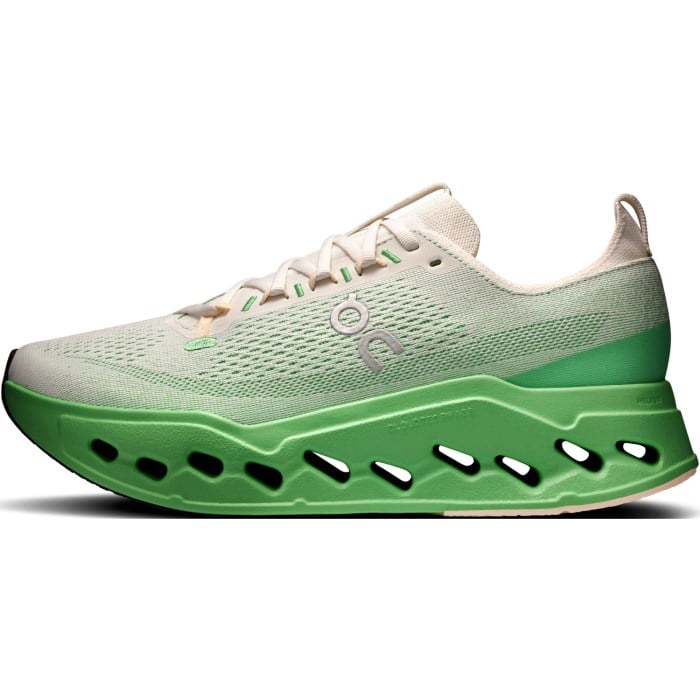 On Cloudsurfer Max - Mens Running Shoes - Ivory/Honeydew