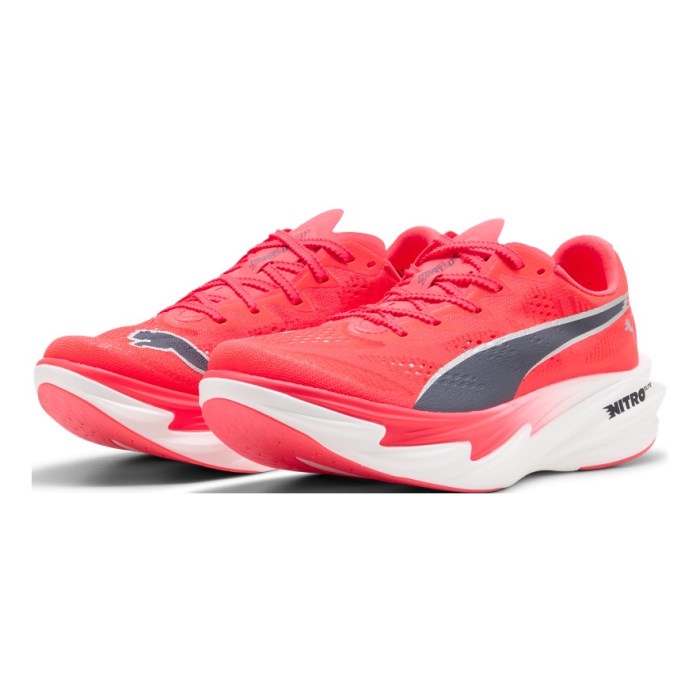 Puma Deviate Nitro Elite 4 - Womens Running Shoes - Ultra Red/Inky Depths/White - image 6