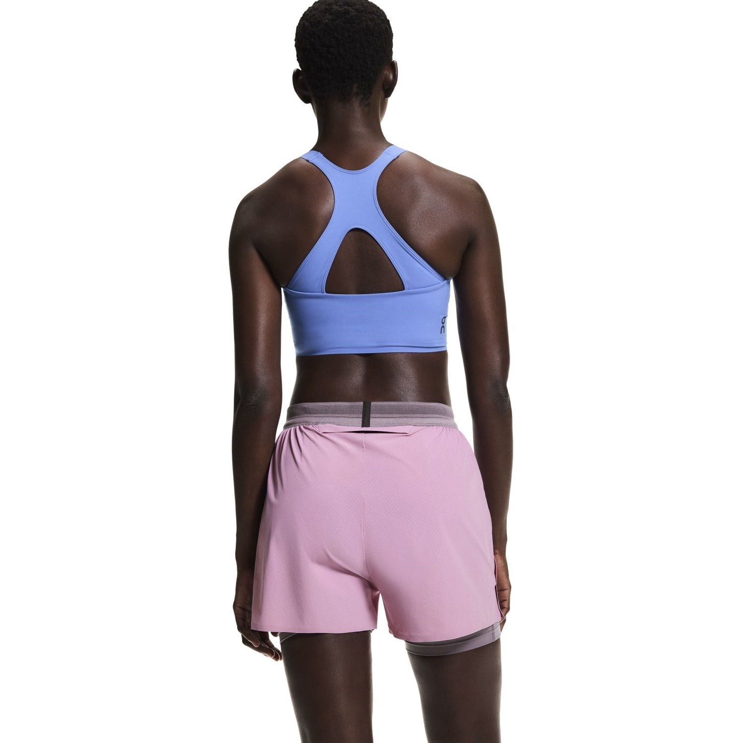 On Performance Womens 3 Inch 2-In-1 Running Shorts - Sakura Derberry