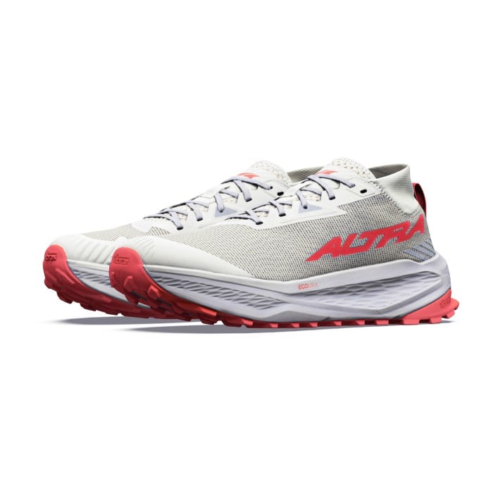 Altra Olympus 275 HiLo - Womens Trail Running Shoes - Vaporous Gray/Fiery Coral - image 2