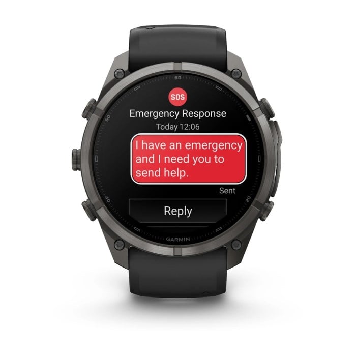 Garmin Fenix 9 Pro 51mm Premium Multisport Smartwatch - Carbon Grey DLC Titanium with Black/Pebble - Carbon Grey DLC Titanium with Black/Pebble Grey Silicone Band - image 10
