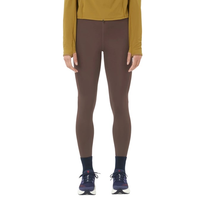 Salomon Shakeout Core 28 Inch Womens Tights - Coffee Bean