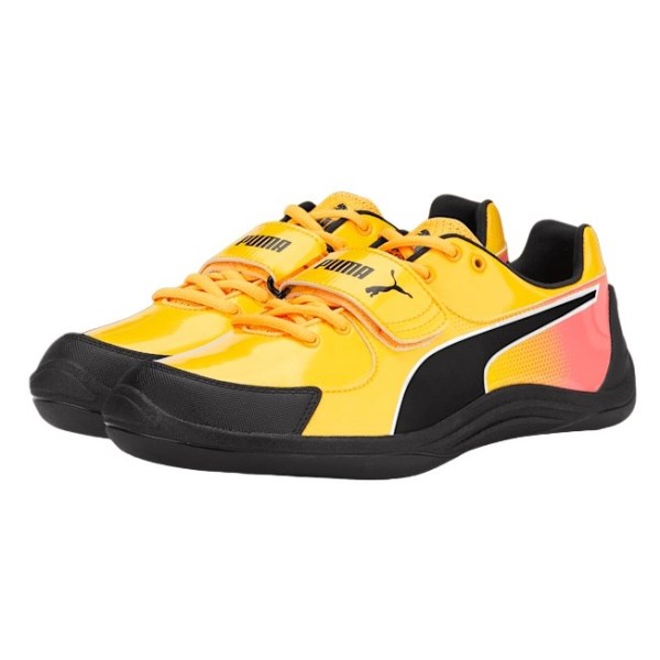 Puma evoSpeed Throw 10 - Unisex Throwing Shoes - Sun Stream/Sunset Glow/Black