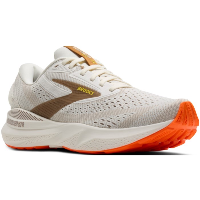 Brooks Adrenaline GTS 24 - Mens Running Shoes - Coconut/Portabella/Orange