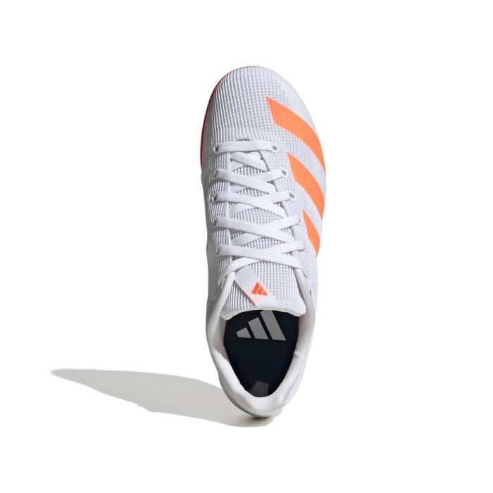 adidas Allroundstar - Kids Track and Field Spikes - Cloud White/Lucid Orange/Silver Metallic