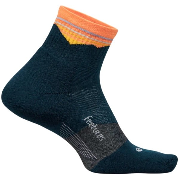 Feetures Trail Max Cushion Quarter Length Trail Running Socks