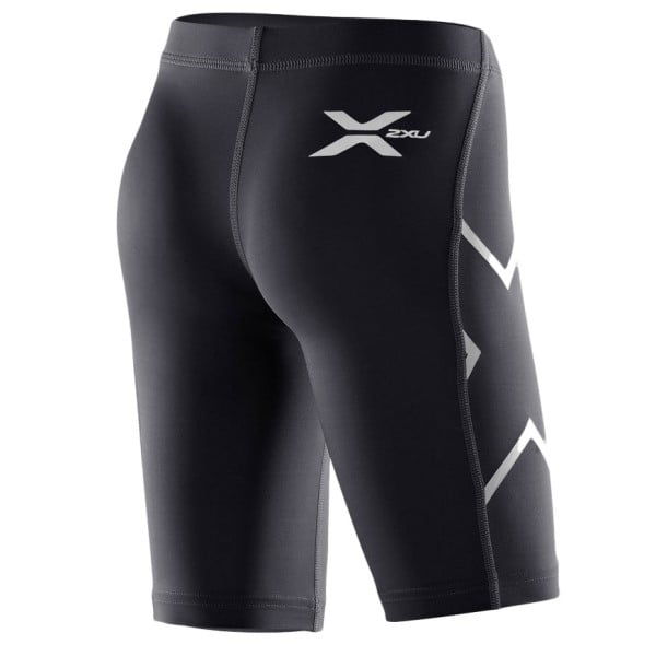 2XU Kids Compression Full Short - Black/Black