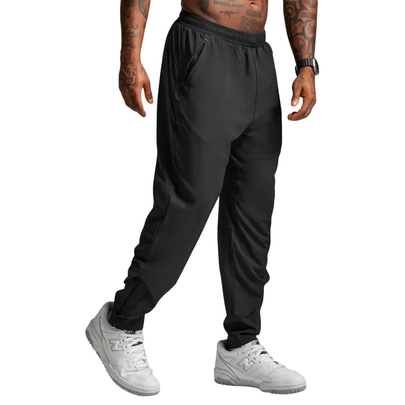 2XU Mens Aero Woven Jogger - Black/Silver Reflective