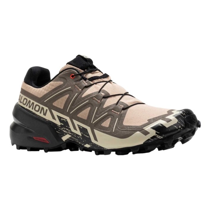Salomon Speedcross 6 - Mens Trail Running Shoes - Natural/Black/Almond Milk