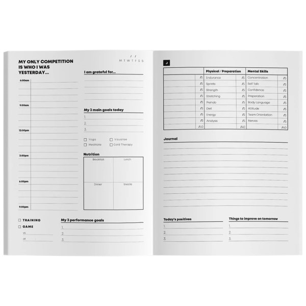 The Inner Game 3 Month Performance Journal - Black