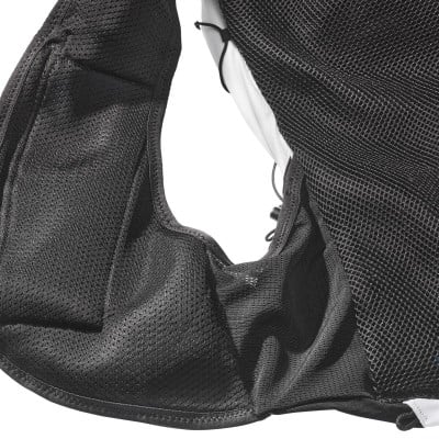 Salomon ADV Skin 12 Set Unisex Trail Running Vest With Flasks - Race Flag - White/Black