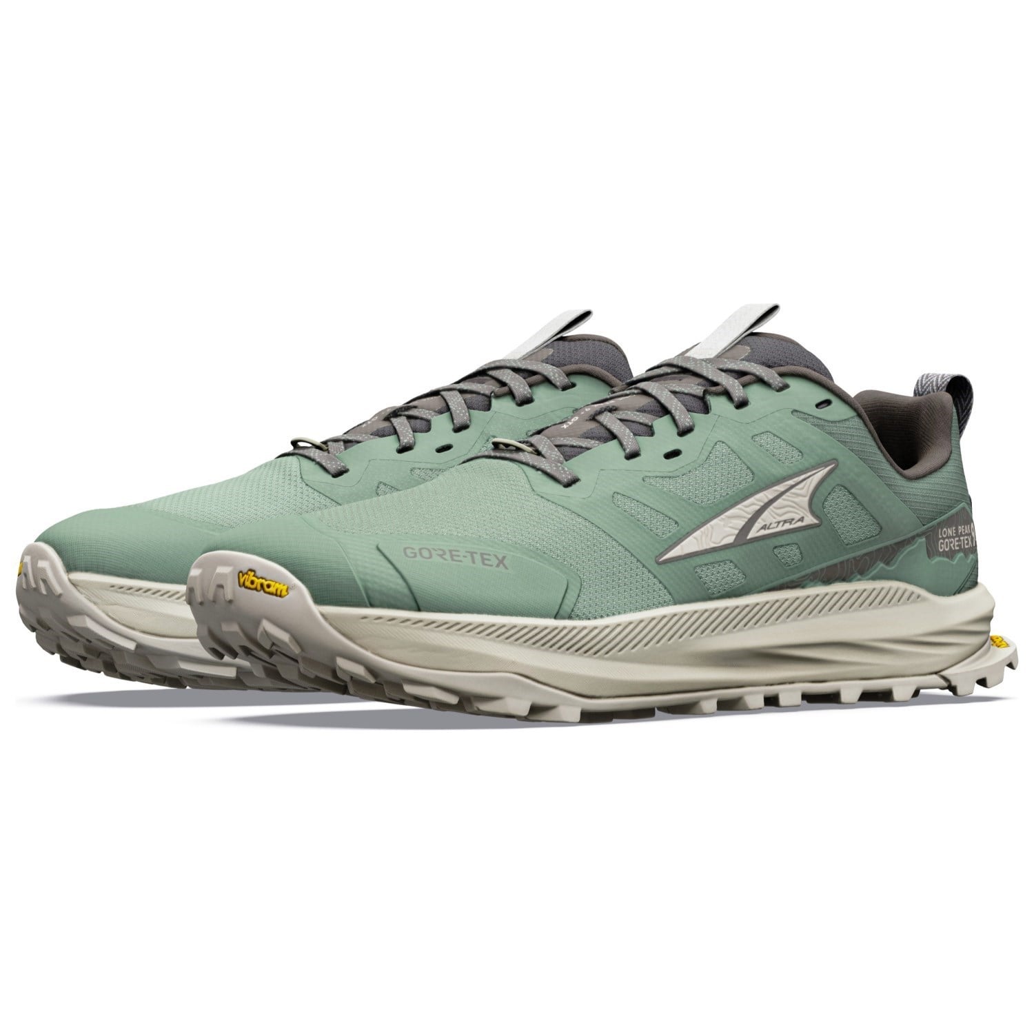 Altra Lone Peak 9+ GTX - Mens Trail Running Shoes - Sea Spray/Island Fossil - image 3