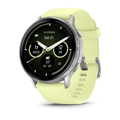 Garmin Venu 4 Smartwatch 45mm - Silver/Citron