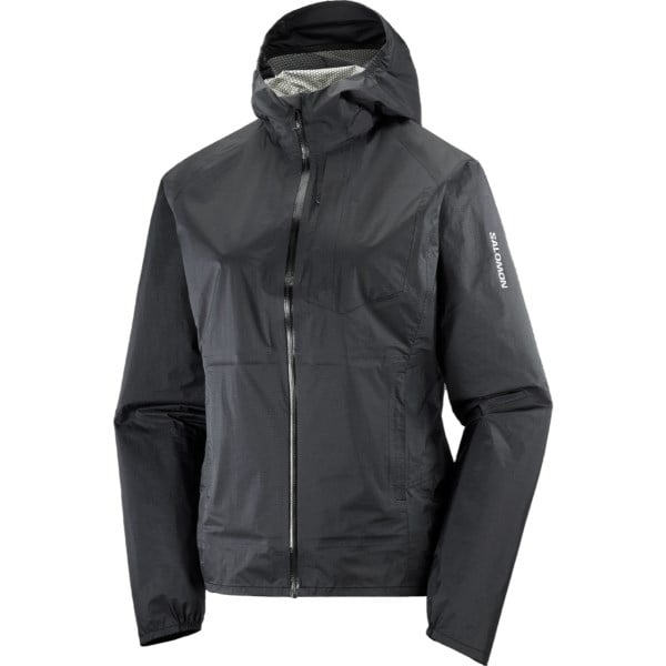 Salomon Bonatti Womens Waterproof Shell Jacket - Deep Black