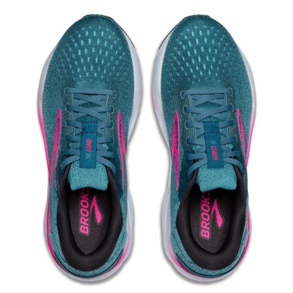 Brooks Ghost 16 - Womens Running Shoes - Blue/Pink/Moroccan Blue