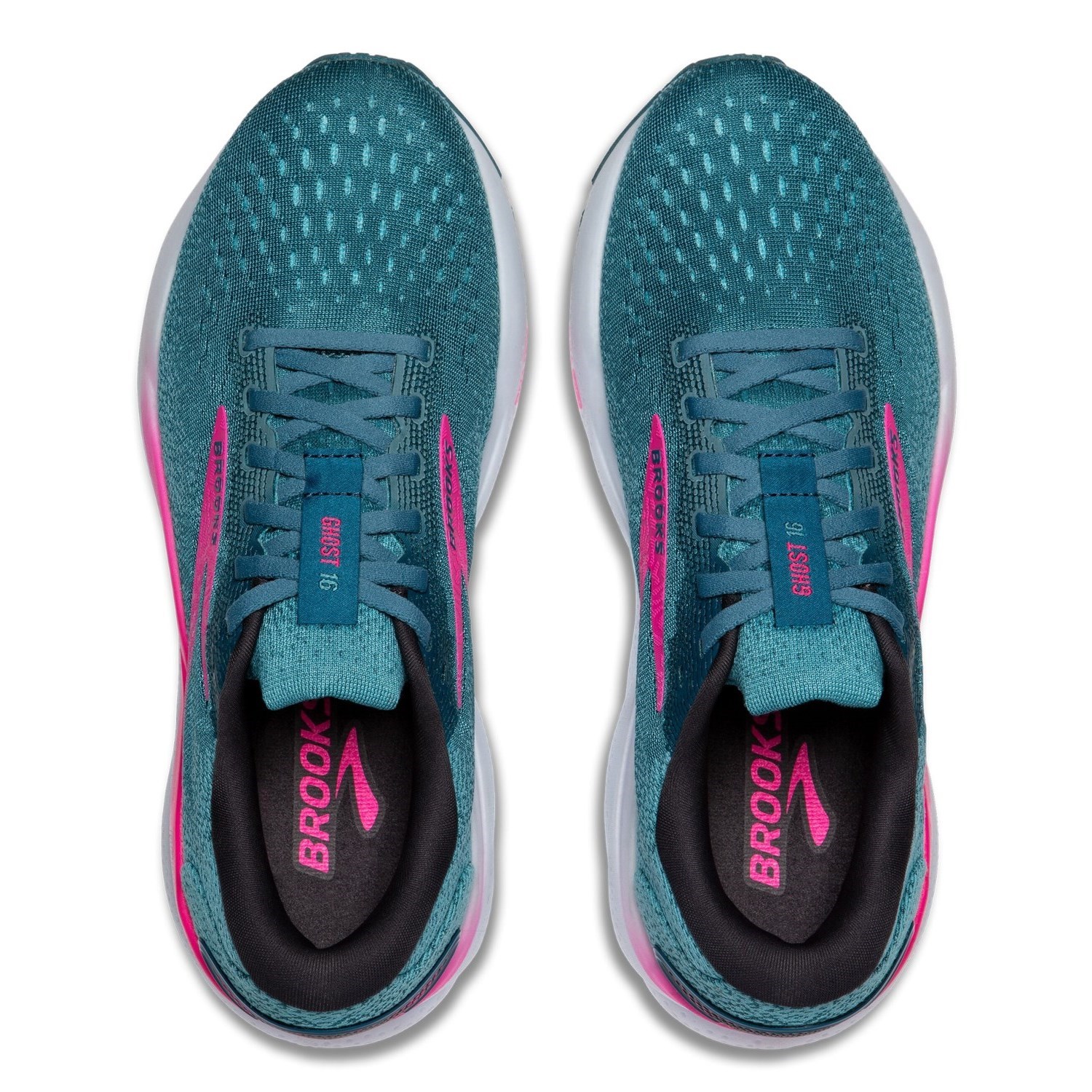 Brooks Ghost 16 - Womens Running Shoes - Blue/Pink/Moroccan Blue