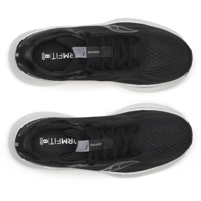 Saucony Ride 18 - Womens Running Shoes - Black/White