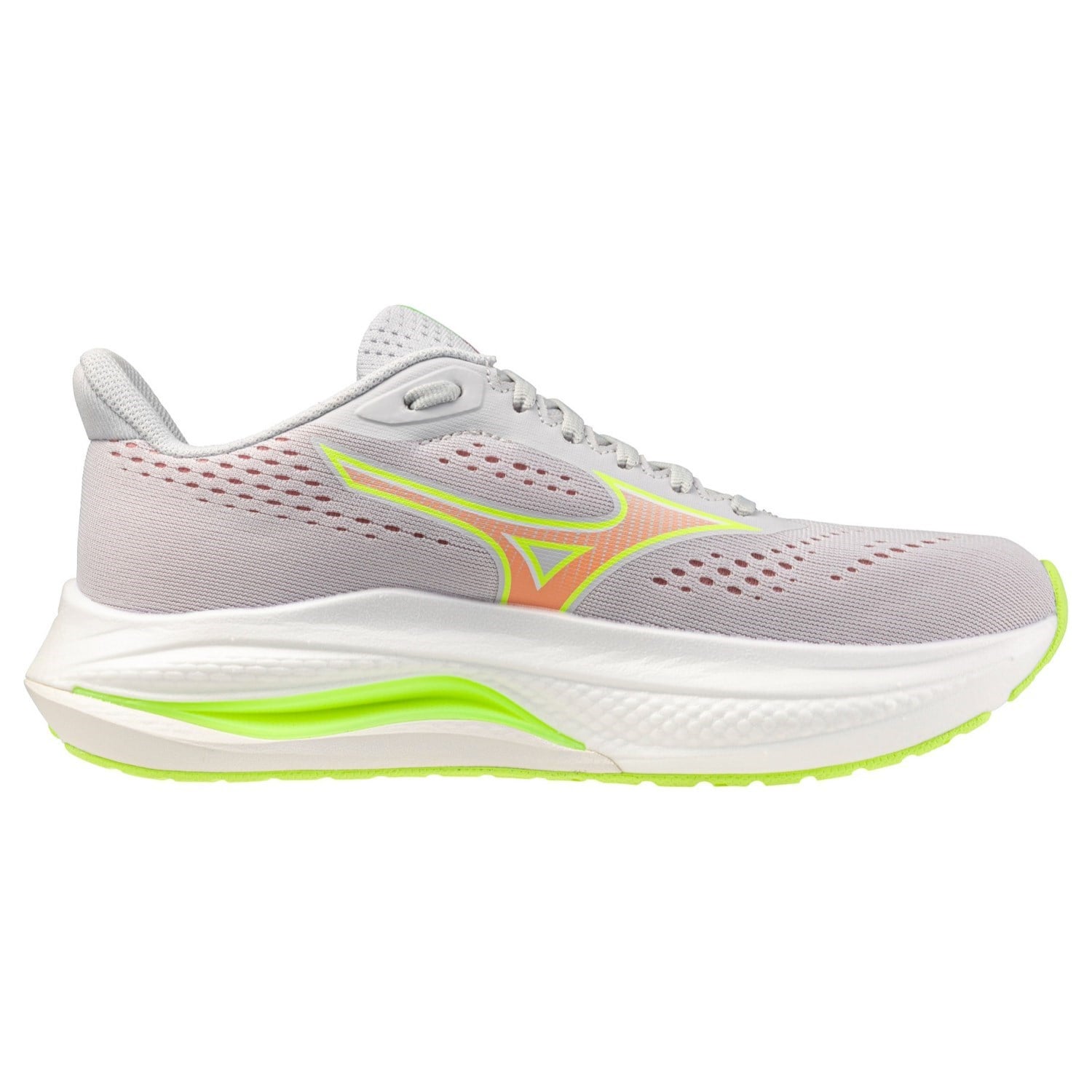 Mizuno Wave Inspire 22 - Womens Running Shoes - Cloudscape/Desert Flower/Lime Pulp - image 2
