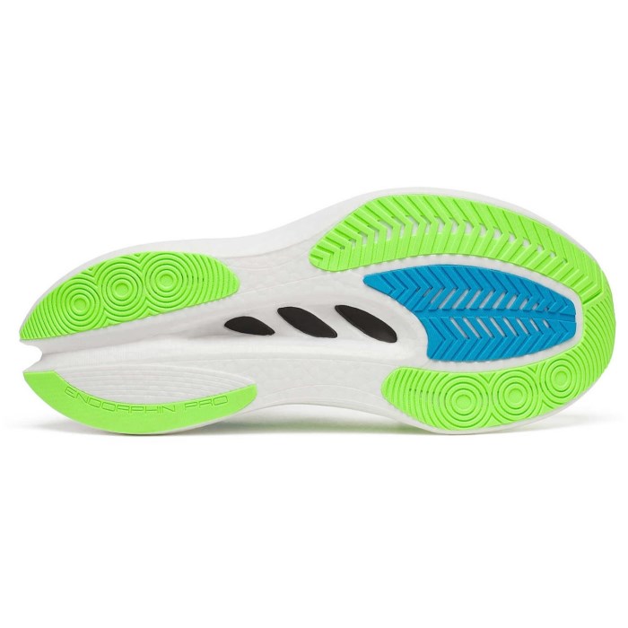 Saucony Endorphin Pro 5 - Mens Racing Shoes - White/Slime