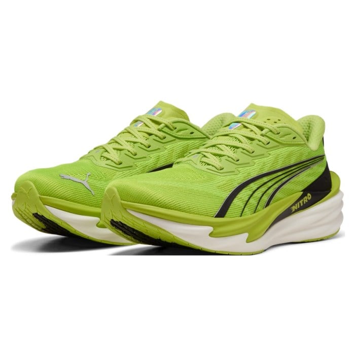 Puma Deviate Nitro 4 - Mens Running Shoes - Sunny Lime/Puma Black - image 2