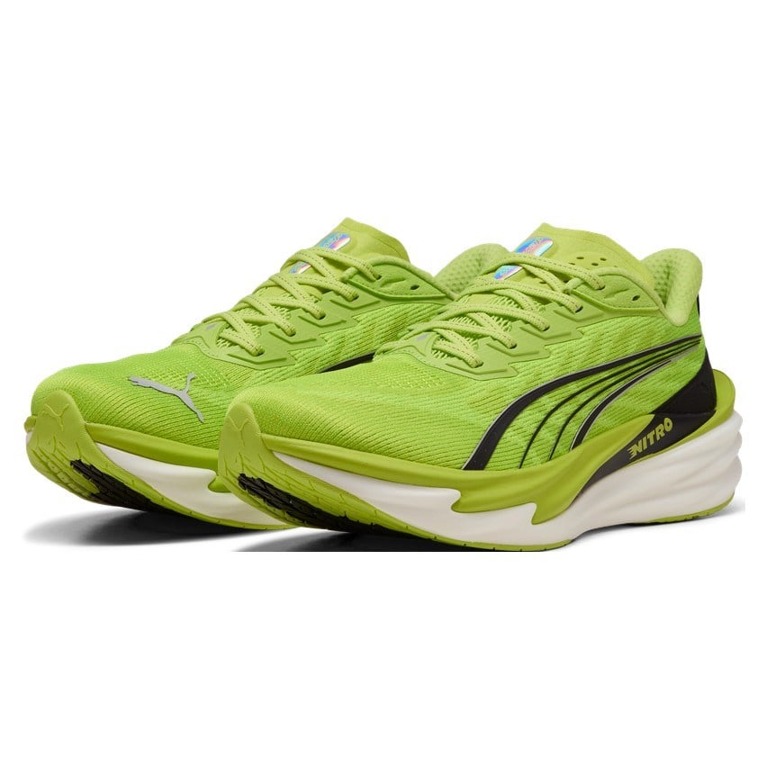 Puma Deviate Nitro 4 - Mens Running Shoes - Sunny Lime/Puma Black - image 2