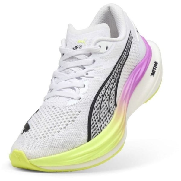 Puma Deviate Nitro 3 - Mens Running Shoes - White/Yellow/Alert