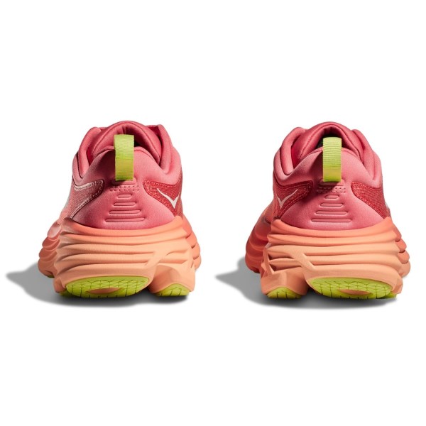 Hoka Bondi 8 - Womens Running Shoes - Coral/Papaya